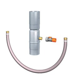 Rheinzink regnvandssamler 76 mm med 1/2' Gardena tilslutning