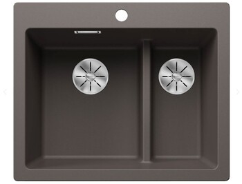 Blanco pleon 6 split vulkangrå uxi køkkenvask 61.5x51 cm