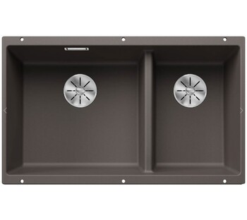 Blanco subline 430/270-u vulkangrå uxi køkkenvask 75,5x46 cm