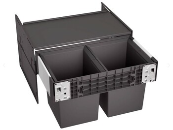 Blanco Select II 60/2 Compact affaldssystem, 34 liter, sort
