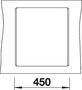 Køkkenvask BLANCO DALAGO 45-F Køkkenvask soft-white MX Planlimning 45.5x50 cm