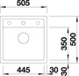 BLANCO DALAGO 5-F kaffe MX Planlimning