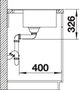Køkkenvask BLANCO DALAGO 6-F antracit MX Planlimning 60.5x50 cm