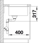 Køkkenvask BLANCO ETAGON 700-U kaffe UXI Underlimning 73x46 cm
