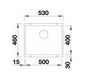Blanco subline 500-u soft-white uxi køkkenvask 53x46 cm