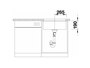 Blanco subline 500-u soft-white uxi køkkenvask 53x46 cm
