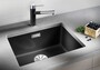 Køkkenvask BLANCO SUBLINE 500-U sort UXI Underlimning 53x46 cm