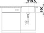 Køkkenvask BLANCO SUBLINE 400-F antracit UXI 42.7x42.7 cm