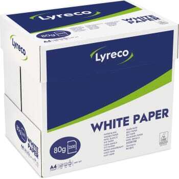 Lyreco Printerpapir, A4, 80 g, multibox med 2.500 ark