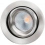 SG Armaturen Downlight Junistar Lux 7W 2700K, 540 lumen, børstet stål