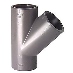 Georg Fischer -Taastrup Pvc-t-stk. 45° 50mm