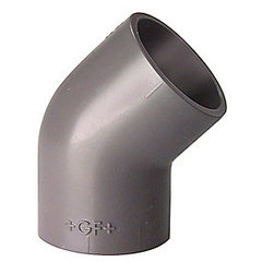Georg Fischer -Taastrup Pvc vinkel 45 ° 75mm