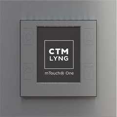 CTM mTouch One-R, 1P, Termostat og regulator, mat alu