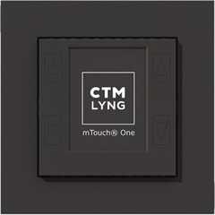 CTM mTouch One-R, 1P, Termostat og regulator, mat sort