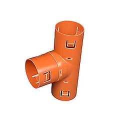 Nordisk Wavin (VA) Drængrenrør 90° 74mm