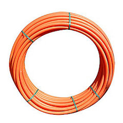 Uponor 32 mm SDR17 PE-kabelrr, glat/glat, 100 meter, orange - 100 meter