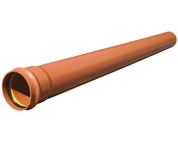 Uponor Infra Svinninge (VA) Wavin 250 x 3000 mm PVC-kloakrør m/muffe, klasse S SN8, EN 1401