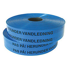 Markeringsbånd, blå, vandledning, 50 mm x 500 meter
