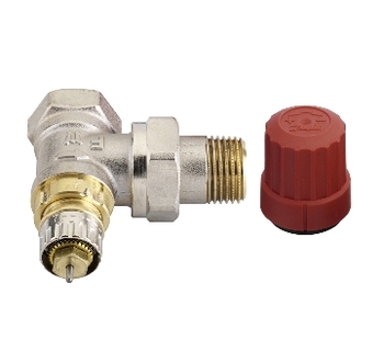Danfoss RA-N Radiatorventil RA 2000 1/2' ventilhus m/integreret forindstilling, vinkellbende. 2 strengs