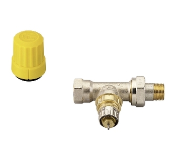 Danfoss RA-UR radiatorventil med forindstilling 3/8" ligeløbende. 2 strengs Billede af Danfoss RA-UR radiatorventil med forindstilling 3/8" ligeløbende. 2 strengs
