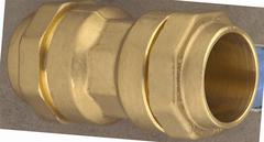 Isiflo 40 mm samlemuffe, messing, PN16