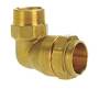 Isiflo 32 mm x 1.1/4 vinkel 90° med nippel, messing, PN16