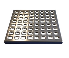 Firkantet Rist Rustfri 156x156x10 Mm Type F