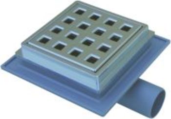 Maxiflex 32 mm afløbsskål til beton, uden studs, vandret, lav