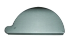VMZINC endebund, halvrund, venstre, QUARTZ-ZINC - 280 mm