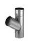 VMZINC Grenrør 60°, ZINC NATUR - 76/76 mm