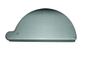 VMZINC endebund, halvrund, venstre, QUARTZ-ZINC - 280 mm