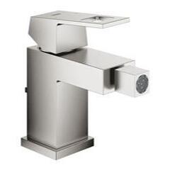 GROHE EuroCube bidetarmatur 112mm tud med bundventil. Supersteel