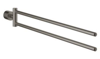 GROHE Atrio New håndklædeholder 2 armet, svingbar, Børstet Hard Graphite
