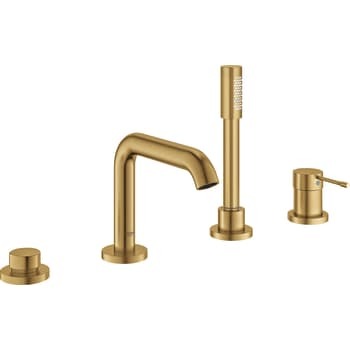 GROHE Essence brusearmatur 4-huls kar- & brusekombination, Børstet Cool Sunrise