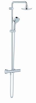 GROHE New Tempesta Cosmopolitan 160 Brusesystem med termostat til vægmontering. Krom