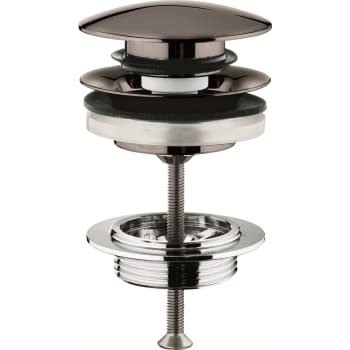 Grohe bundventil, push-open, poleret sort krom