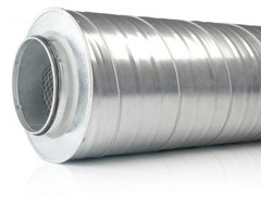 125 x 600 mm Lyddæmper ventilation SLL50