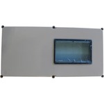 Låg for måler med rude APO61 600 x 300 x 45 mm grå RAL7035