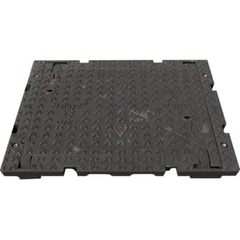 Melbye Skandinavia Melbye FF9060 915 x 610 mm dæksel, 40 t, støbejern, kabelbrønd
