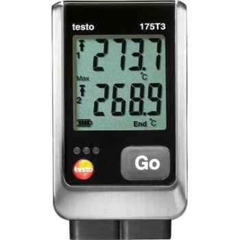 Testo 175-t3 2 kanal temp.datalog 2 ind batteri