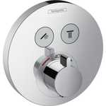 Hansgrohe ShowerSelect S termostat til indbygn. m 2 afspær. til 2 funkt