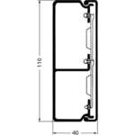 Rehau Kabelkanal le 40/110sk ph (2 mtr)