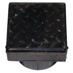 Duco 200 x 155 mm karm/dæksel t/tagbrønd, 2,5 t, sort smedejern