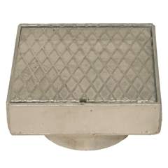 Duco 200 x 155 mm karm/dæksel t/tagbrønd, 2,5 t, galv. smedejern