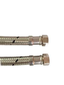 Neoperl Neoflex Silikone tilslutningsslanger med rustfri flet. 1'' muffe x muffe 500 mm