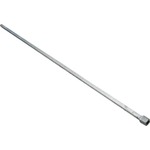 17 mm x 1300 mm spindel, firkant stål med 16 mm. hul