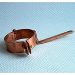 Hængselstift med messing skrue og nagle