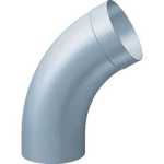 BØJNING, PREPATINA BLAUGRAU 80 MM, 60° MED MUFFE