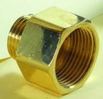 Messing spidsmuffe 1.1/2'x1'    