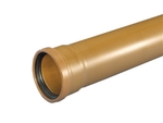 Wavin 160 x 3000 mm PVC-kloakrør m/muffe, klasse S SN8, EN 13476